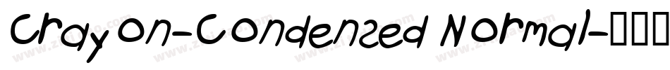 Crayon-Condensed Normal字体转换